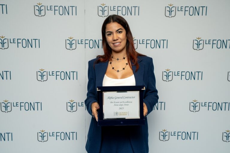 Alpha General Contractor premiata ai Le Fonti Awards